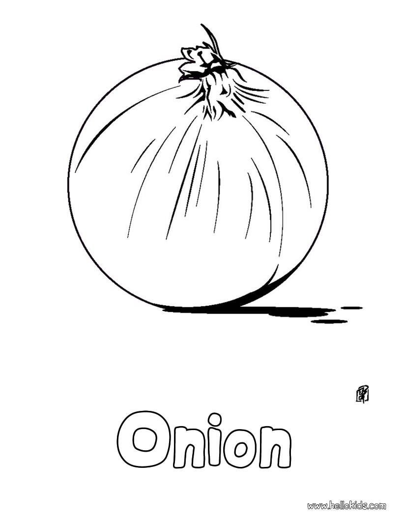 820x1060 Vegetable Coloring Pages