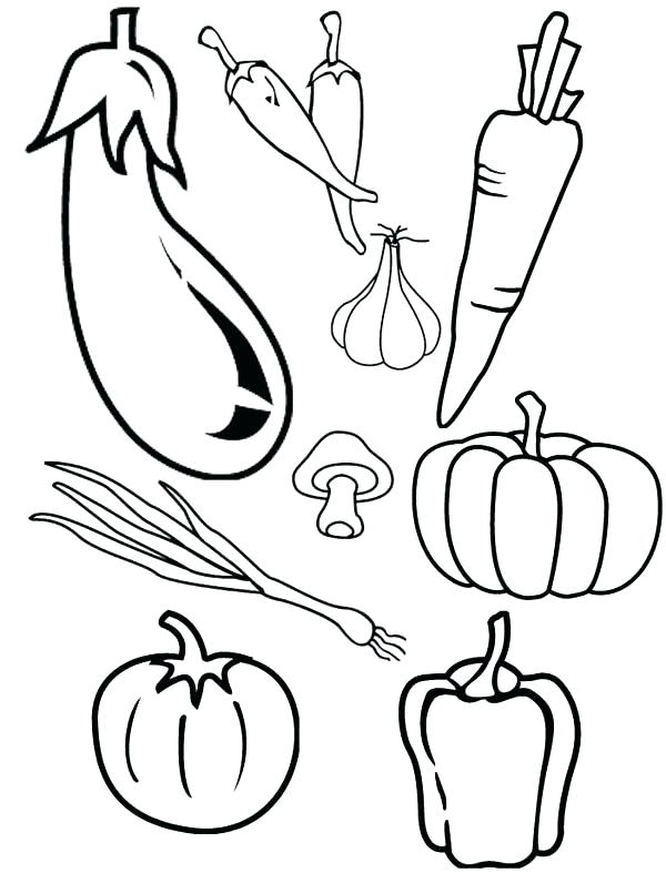 600x787 Fruits And Vegetables Coloring Page Cornucopia Food Coloring Pages