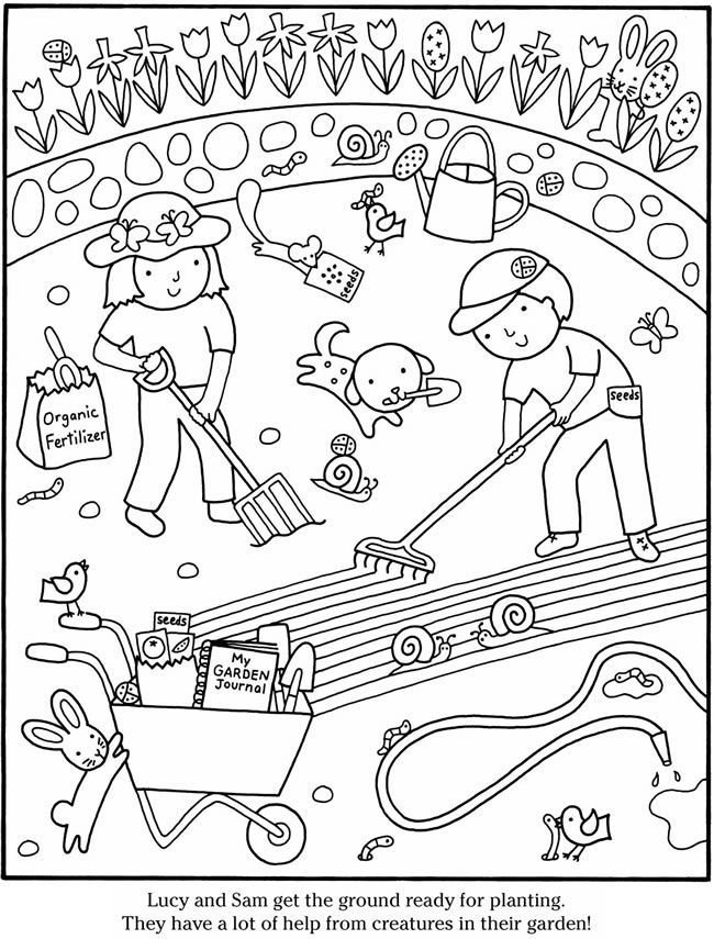 Vegetable Garden Coloring Pages
