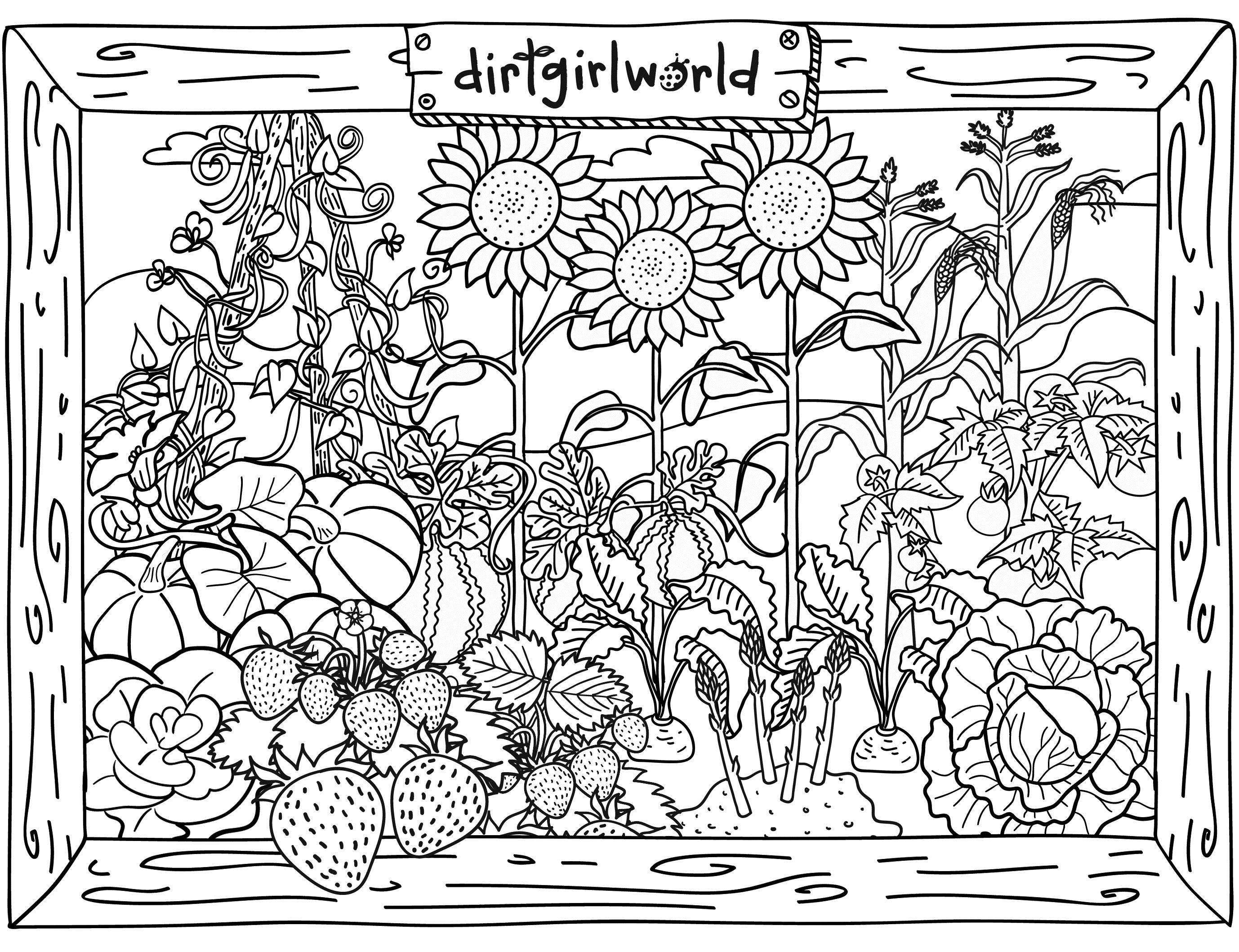Special Garden Coloring Pages To Print Vegetable Printable Secret 2756x2118 Special Garden Coloring Pages To Print Vegetable Printable Secret