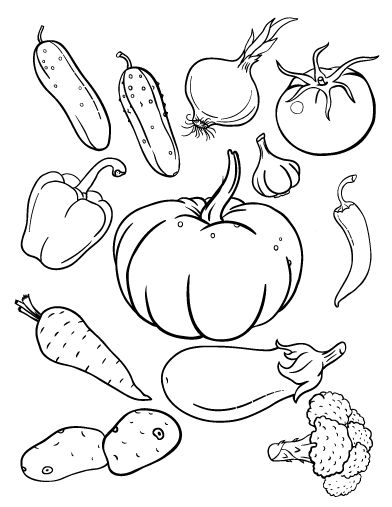 Healthy Vegetables Coloring Page Sheet Kym 392x507 Healthy Vegetables Coloring Page Sheet Kym