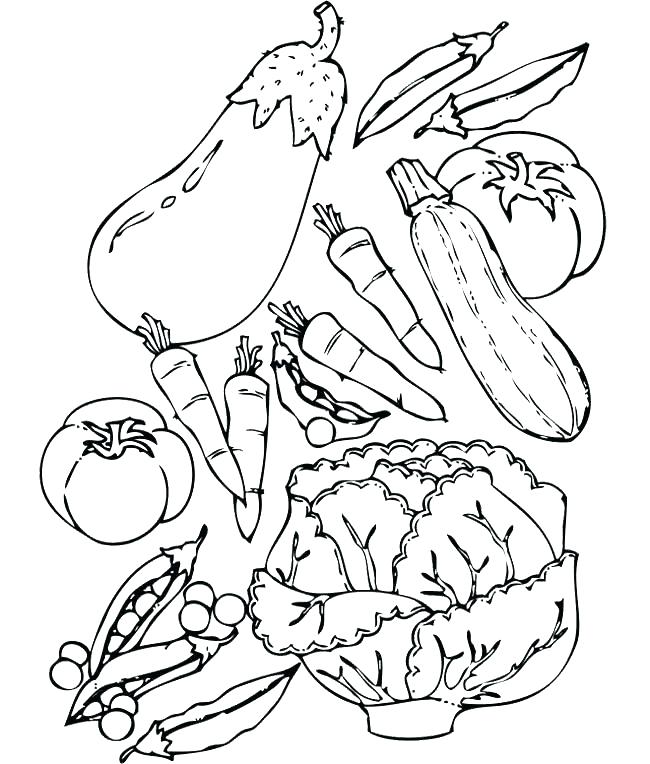 650x764 Vegetable Coloring Pages Amazing Vegetable Coloring Pages