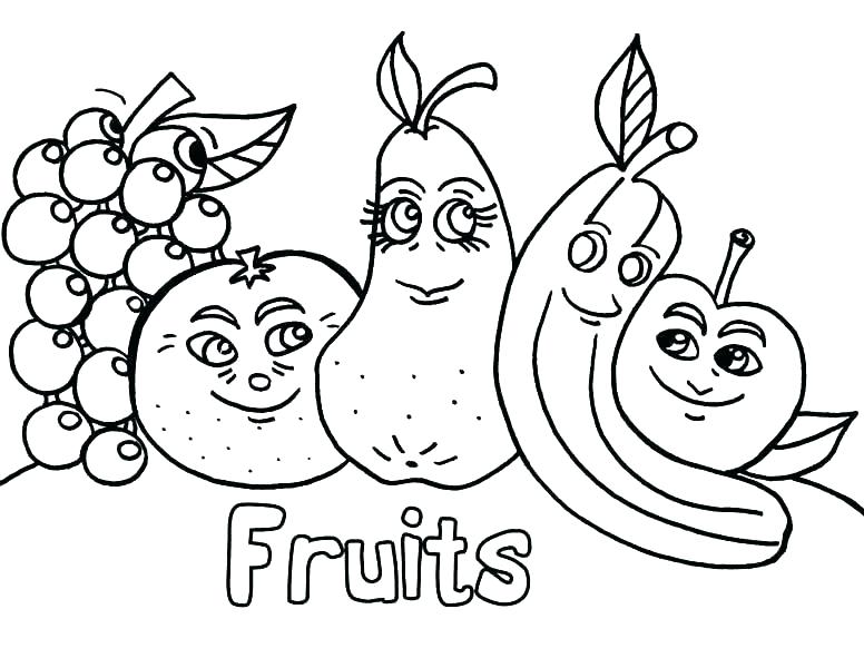 776x600 Vegetable Coloring Pages Fruit And Vegetable Coloring Pages Free