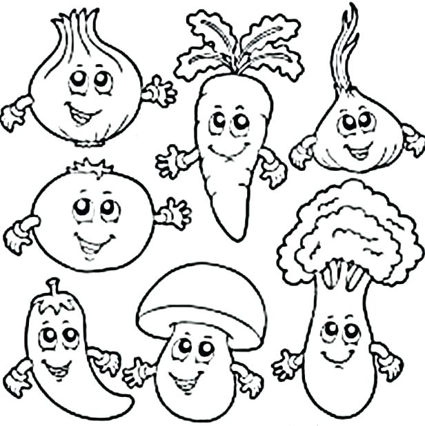 616x618 Vegetables Coloring Pages I See Fruit Coloring Page Vegetable