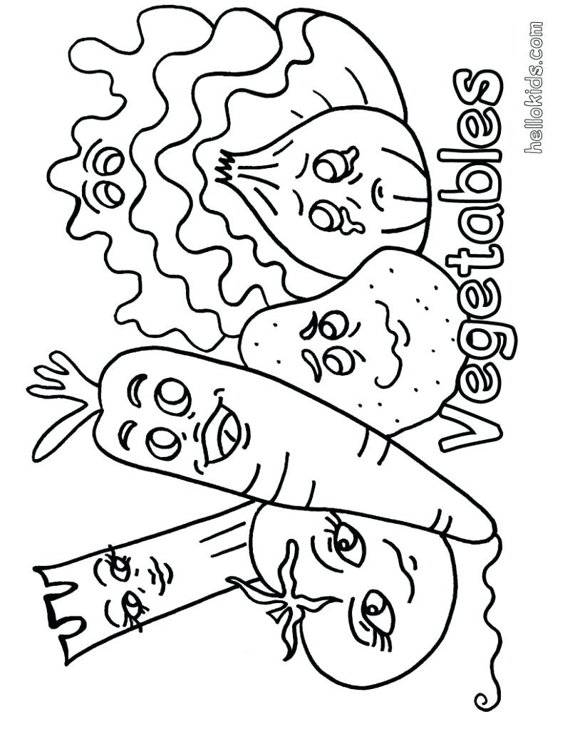 793x1024 Happy Vegetables Coloring Pages Fresh Coloring Page Fruits And Ve