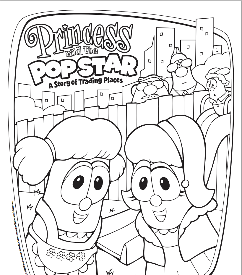 Free Veggietales Princess And The Popstar Coloring Page Diy 819x930 Free Veggietales Princess And The Popstar Coloring Page Diy