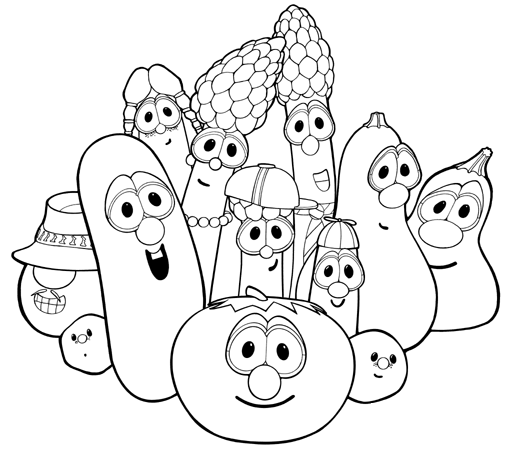 Veggie Tales Coloring Page Larry Boy Birthday Party 528x463 Veggie Tales Coloring Page Larry Boy Birthday Party