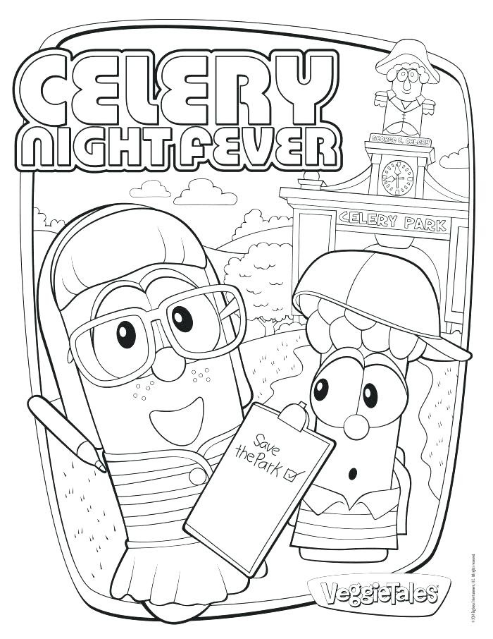Veggie Tales Easter Coloring Pages
