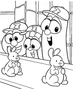 236x290 Veggietales Easter Coloring Page Free Easter Colouring, Veggie