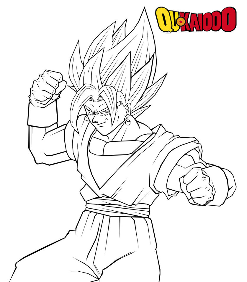837x953 Dragon Ball Z Coloring Pages Vegito Bgcentrum
