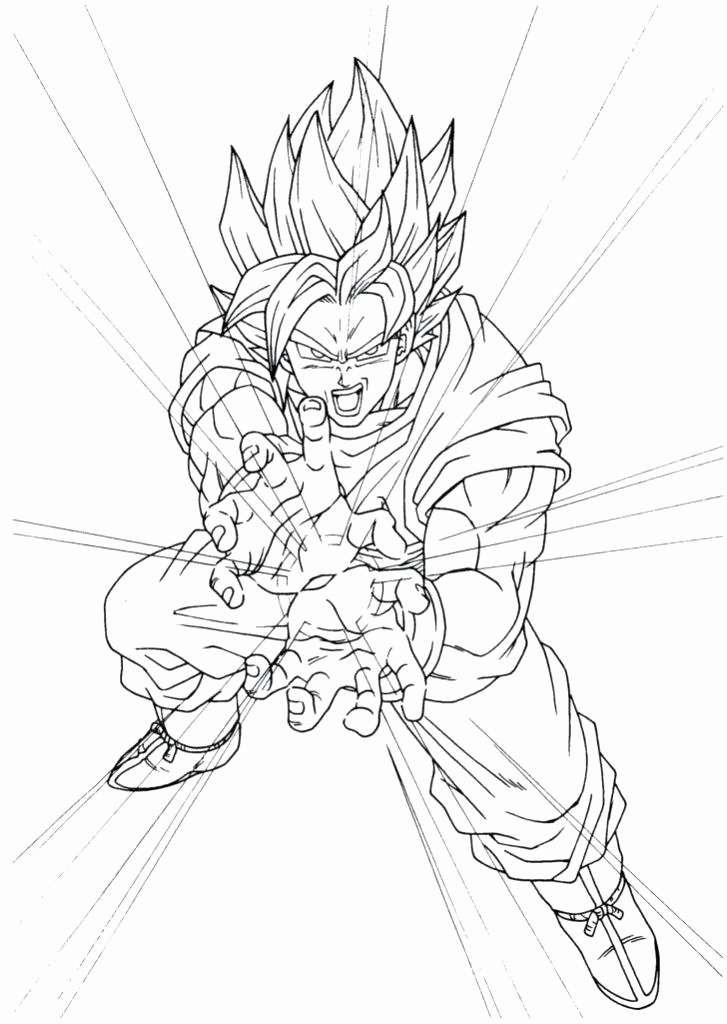 727x1024 Goku Super Saiyan 1 Coloring Pages Gallery Ve To Dragon Ball Z