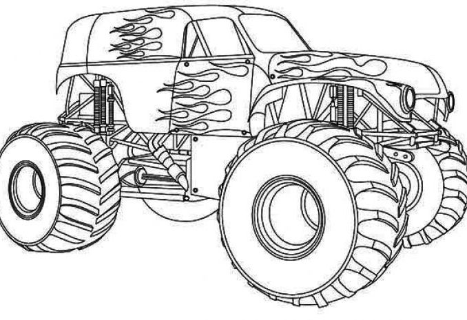 Color Monster Trucks Coloring Pages Coloring Pages 678x465 Color Monster Trucks Coloring Pages Coloring Pages