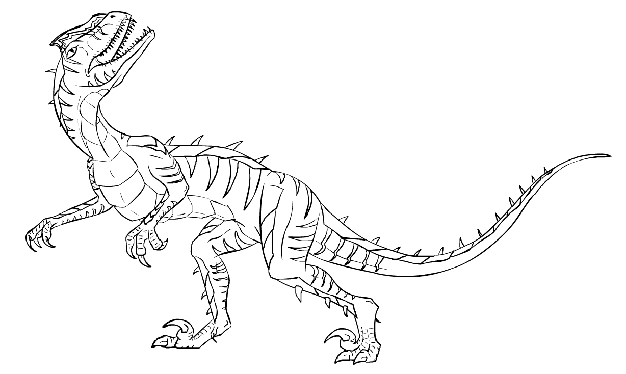 1228x734 Velociraptor Coloring Pages