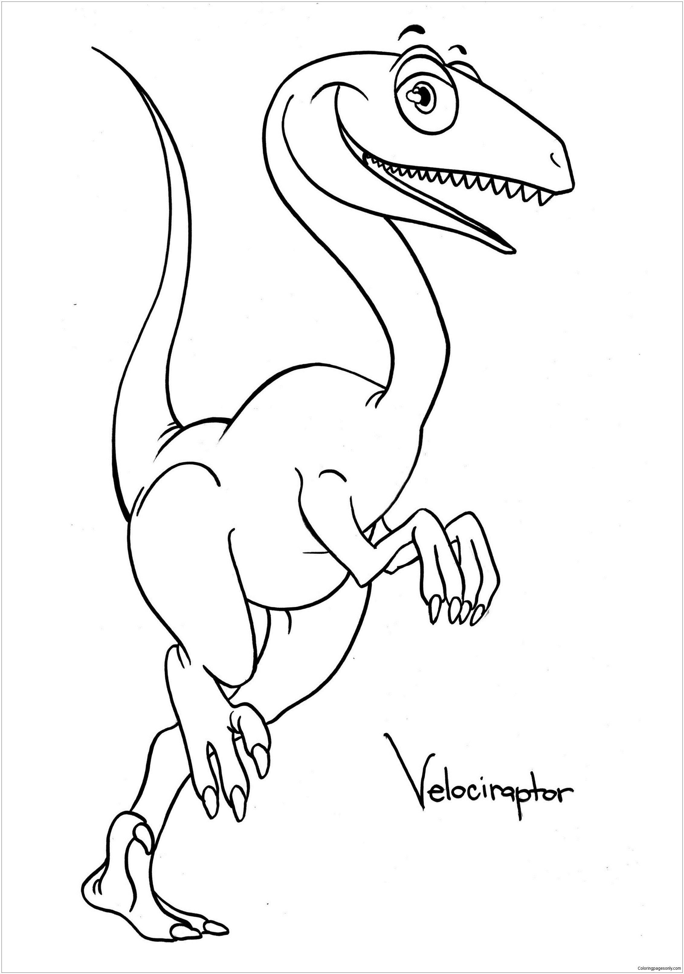 2263x3221 Velociraptor Coloring Pages