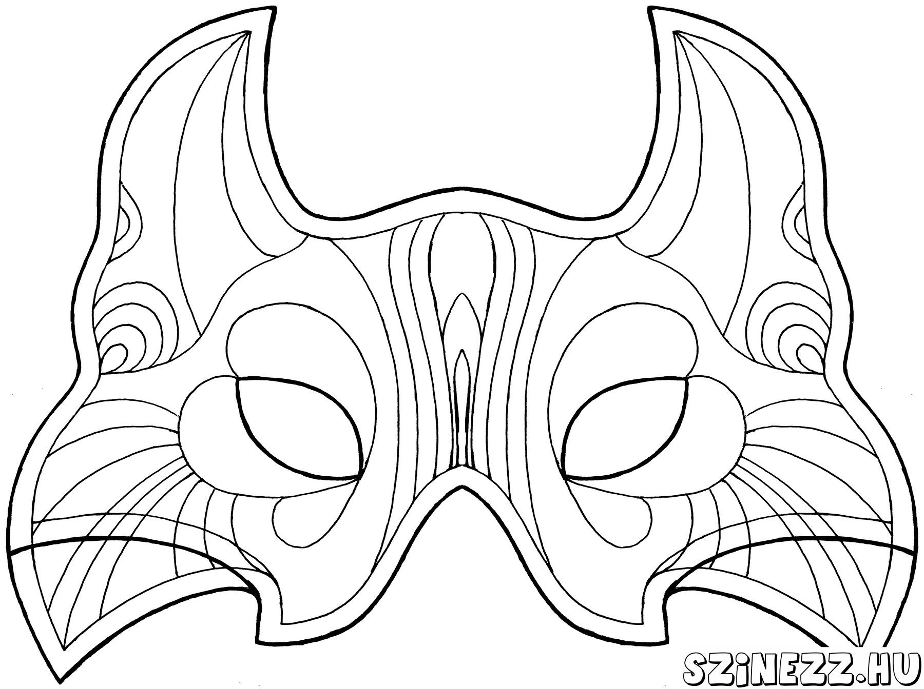 1800x1344 Outstanding Carnival Mask Coloring Page Venice