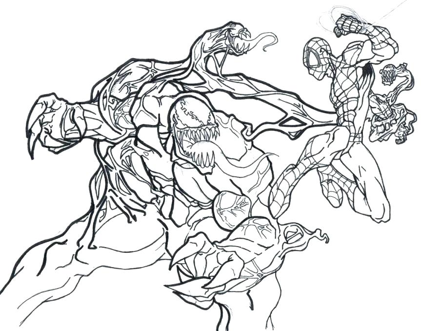 863x678 Spiderman Venom Coloring Pages Coloring Pages Exquisite Ideas