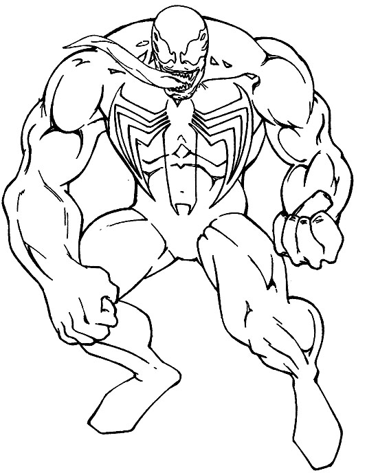 534x688 Fashionable Inspiration Venom Coloring Pages Printable Agent