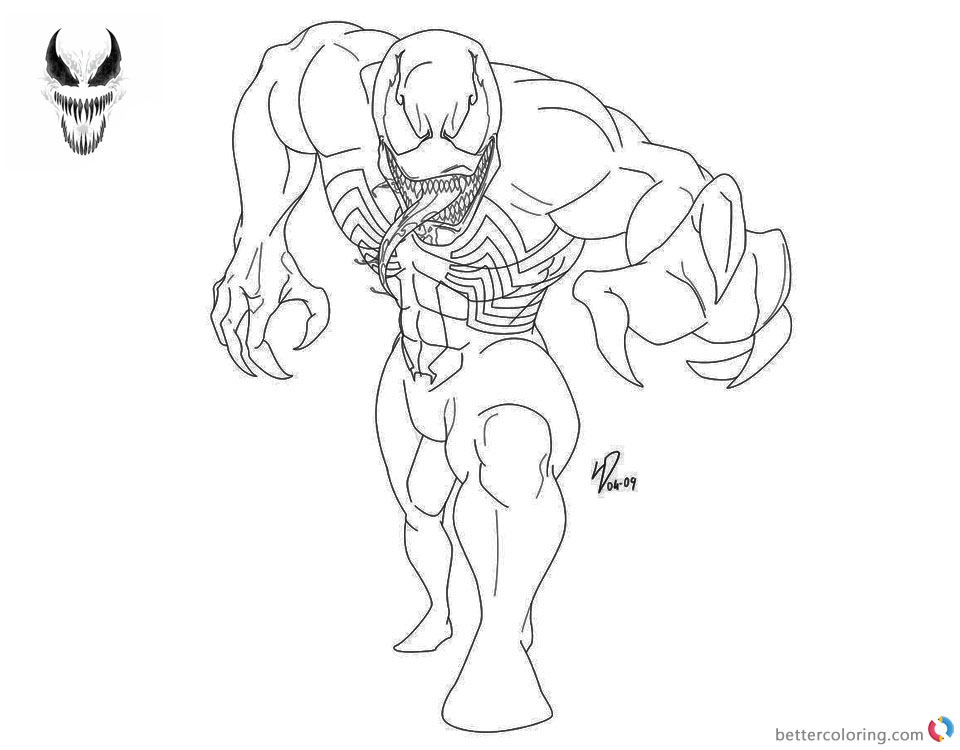 960x750 Outstanding Venom Coloring Pages Inspiration