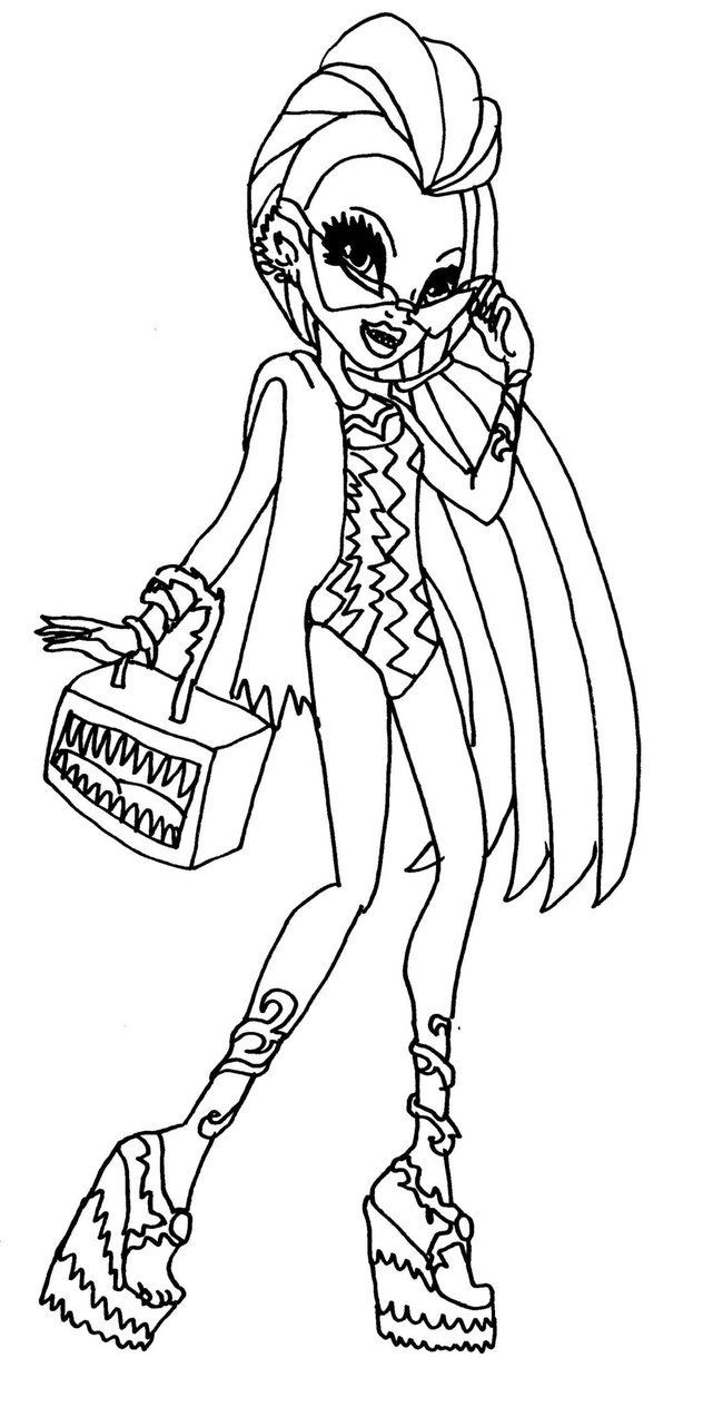 632x1264 Venus Mcflytrap Monster High Coloring Page Coloring Pages