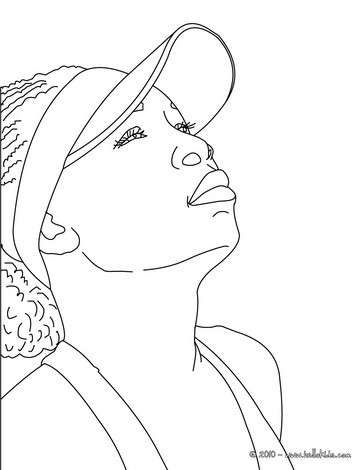 364x470 Venus Williams Close Up Coloring Pages