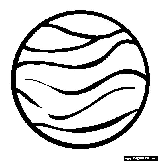 Venus Planet Coloring Pages