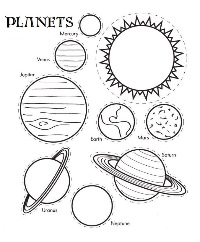 677x821 Printable Solar System Coloring Sheets For Kids! Solar System