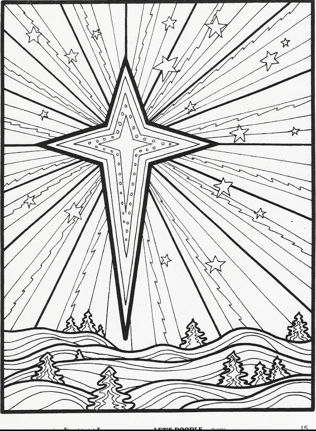 8 Christmas Coloring Pages For Adults 619x844 8 Christmas Coloring Pages For Adults