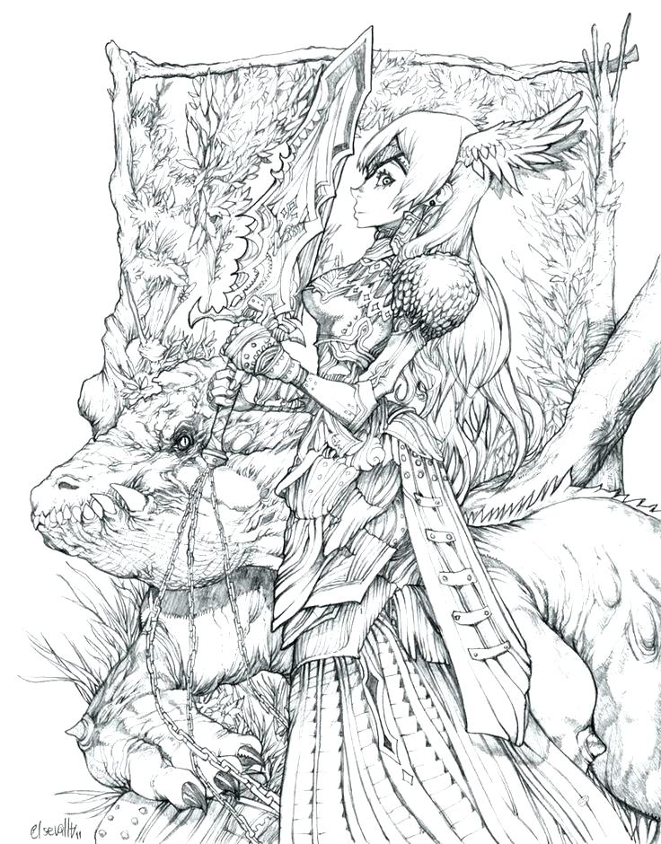 Detailed Coloring Page 736x940 Detailed Coloring Page