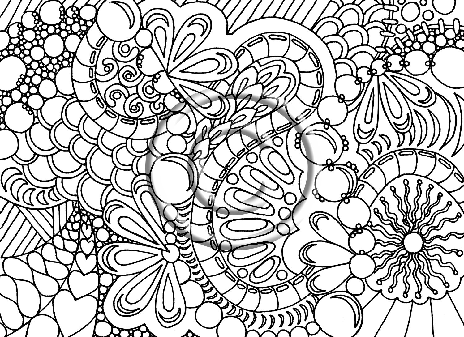 1500x1090 Hard Coloring Pages