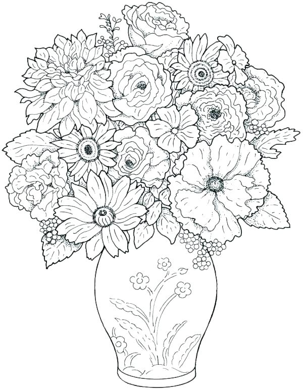 Very Detailed Coloring Pages Very Hard Coloring Pages Hard Flower 600x773 Very Detailed Coloring Pages Very Hard Coloring Pages Hard Flower