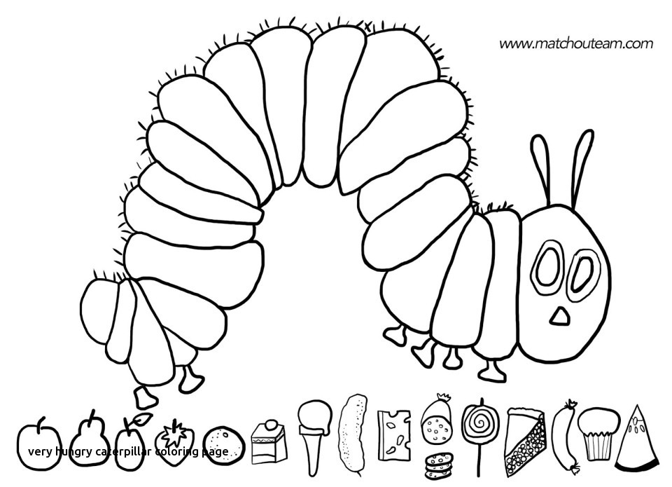 Very Hungry Caterpillar Coloring Page