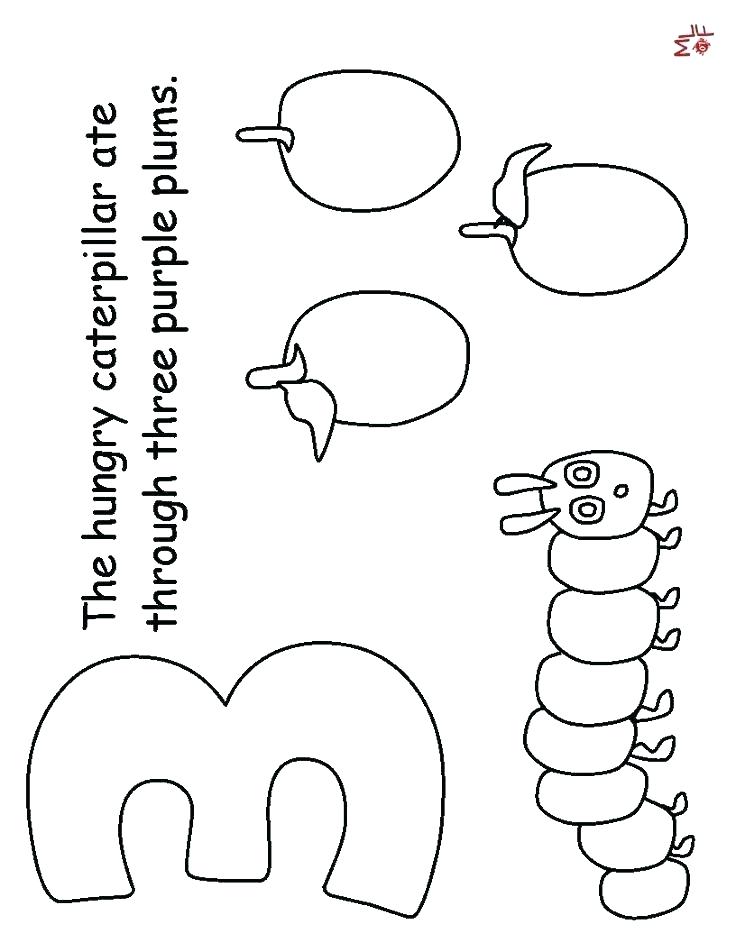 736x952 Hungry Caterpillar Coloring Pages The Very Hungry Lar Coloring