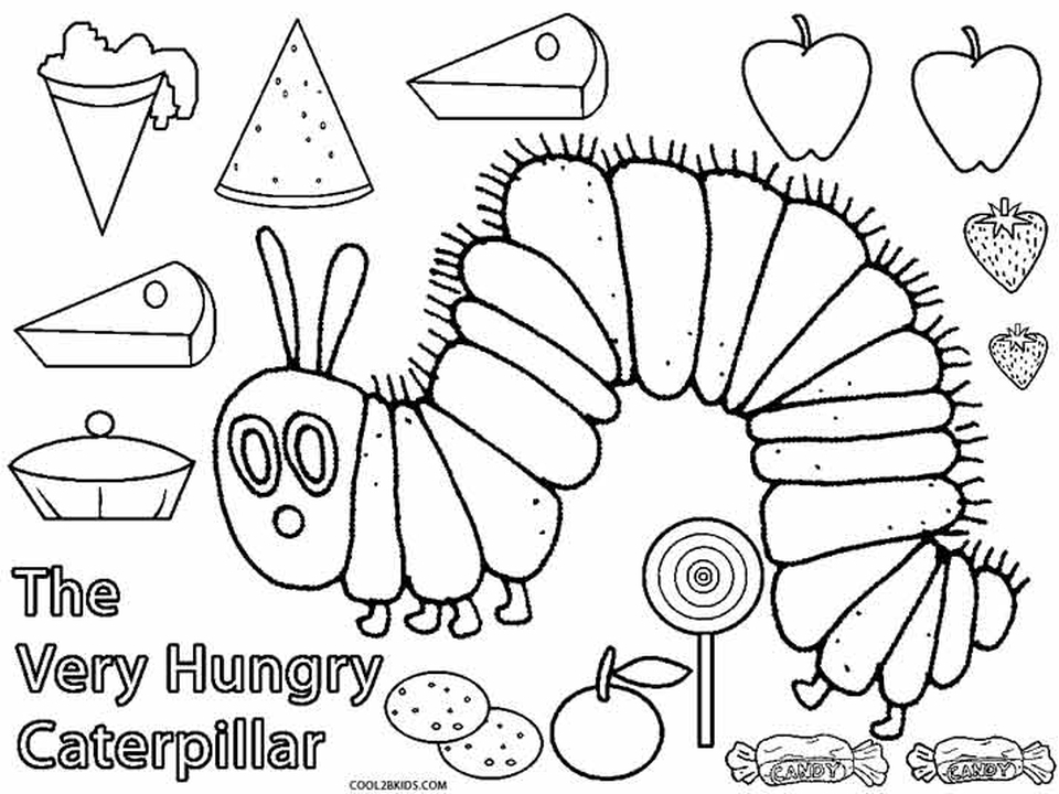 960x720 Very Hungry Caterpillar Coloring Page 20 Free Printable The Very