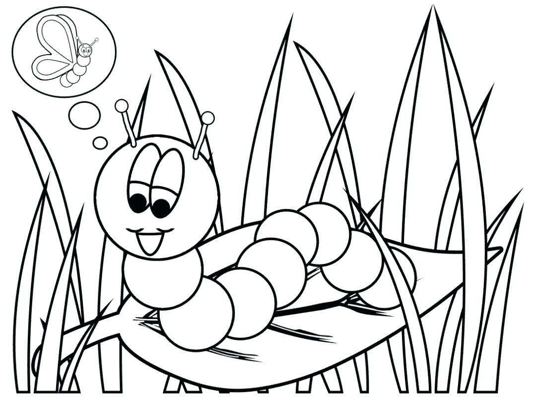 1080x800 Coloring Very Hungry Caterpillar Coloring Pages Drawn 8 Colouring