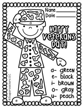 Veterans Day Coloring Pages Kindergarten