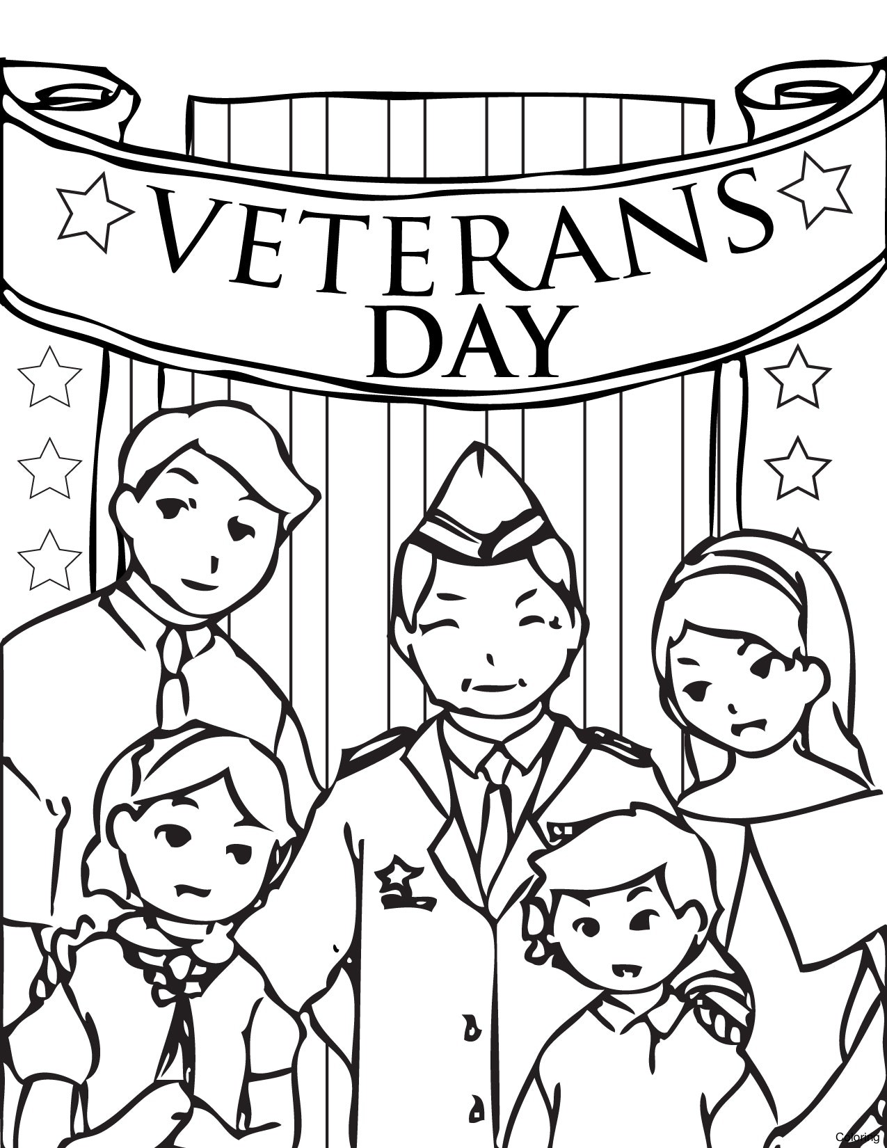 1275x1650 Veterans Day Coloring Page Discover All