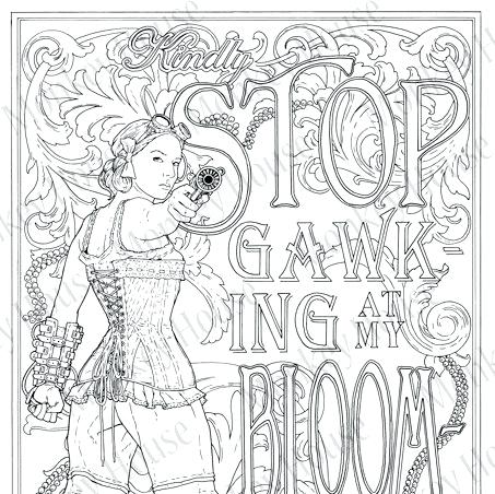 Victorian Coloring Pages Steampunk Coloring Page Stop Gawking 453x452 Victorian Coloring Pages Steampunk Coloring Page Stop Gawking