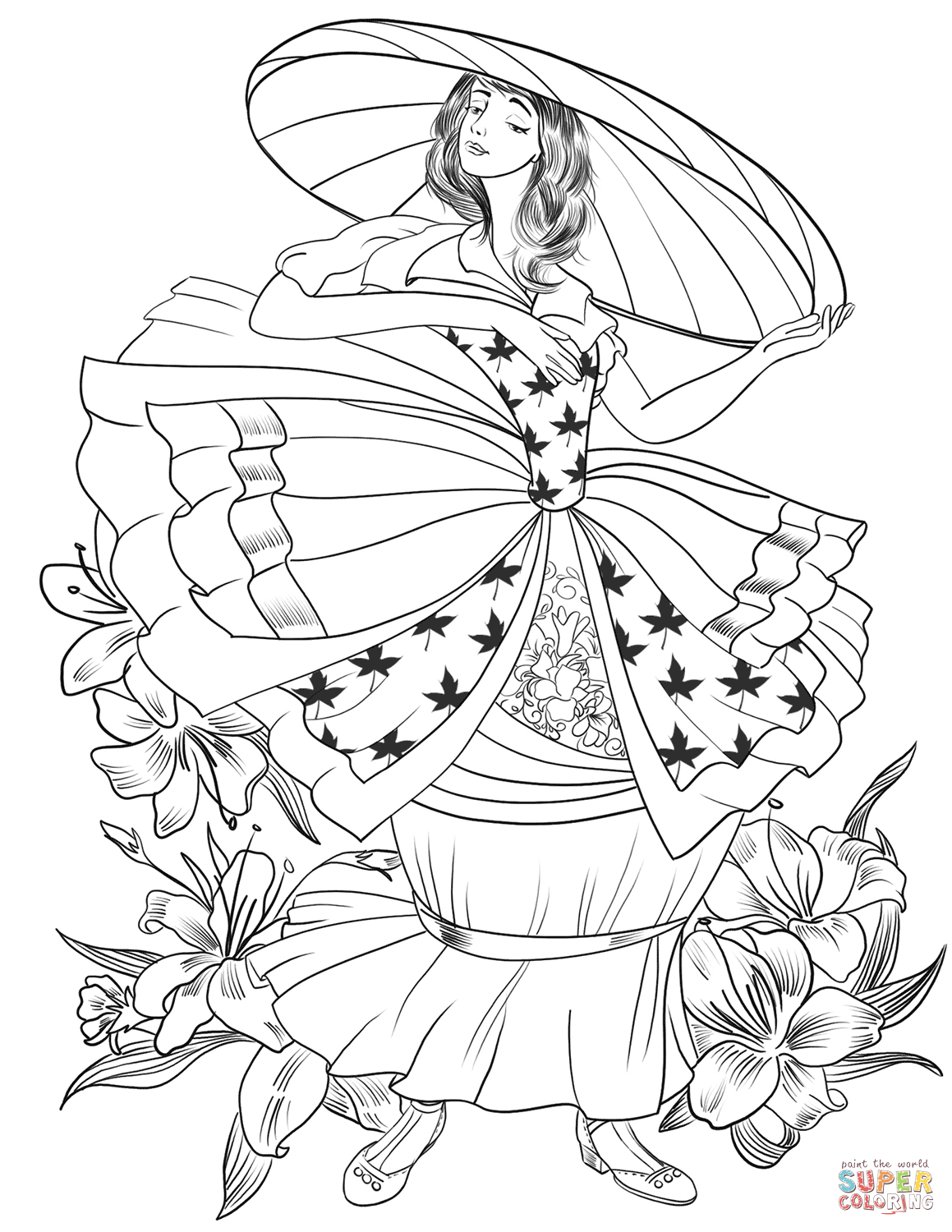 Important Ladies Hat Coloring Pages Victorian Lady In The Big Page 1159x1500 Important Ladies Hat Coloring Pages Victorian Lady In The Big Page