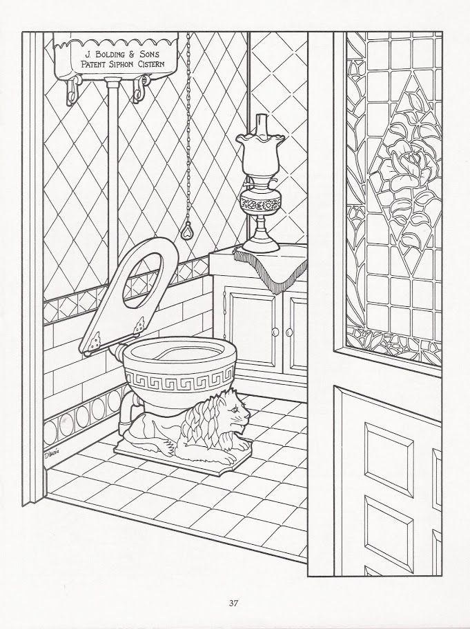 The Victorian House Coloring Book Coloring Pages 681x912 The Victorian House Coloring Book Coloring Pages