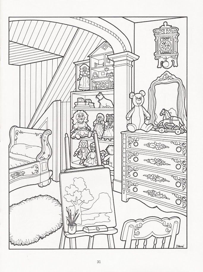 The Victorian House Coloring Book Coloring Pages 683x912 The Victorian House Coloring Book Coloring Pages