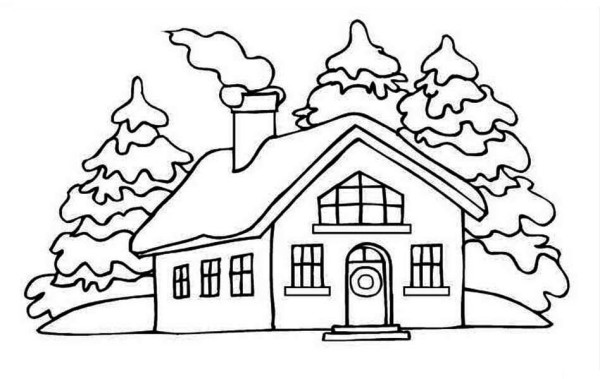 600x379 Luxury Design Coloring Pages Of Houses Victorian House Page Free