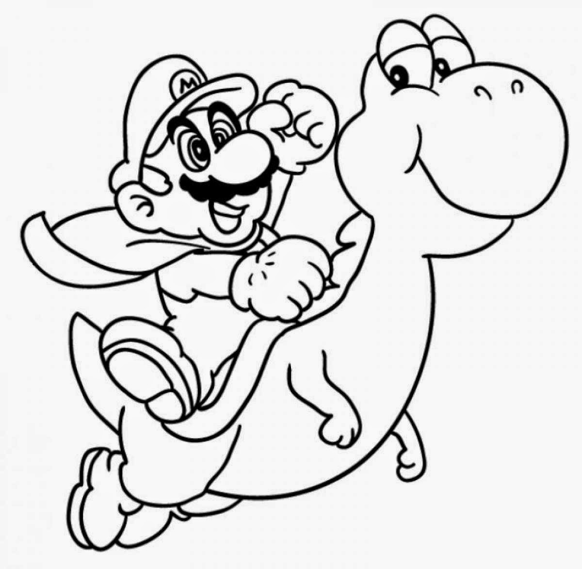 1200x1173 Best Mario Characters Coloring Pages Video Game Theme Free 1568