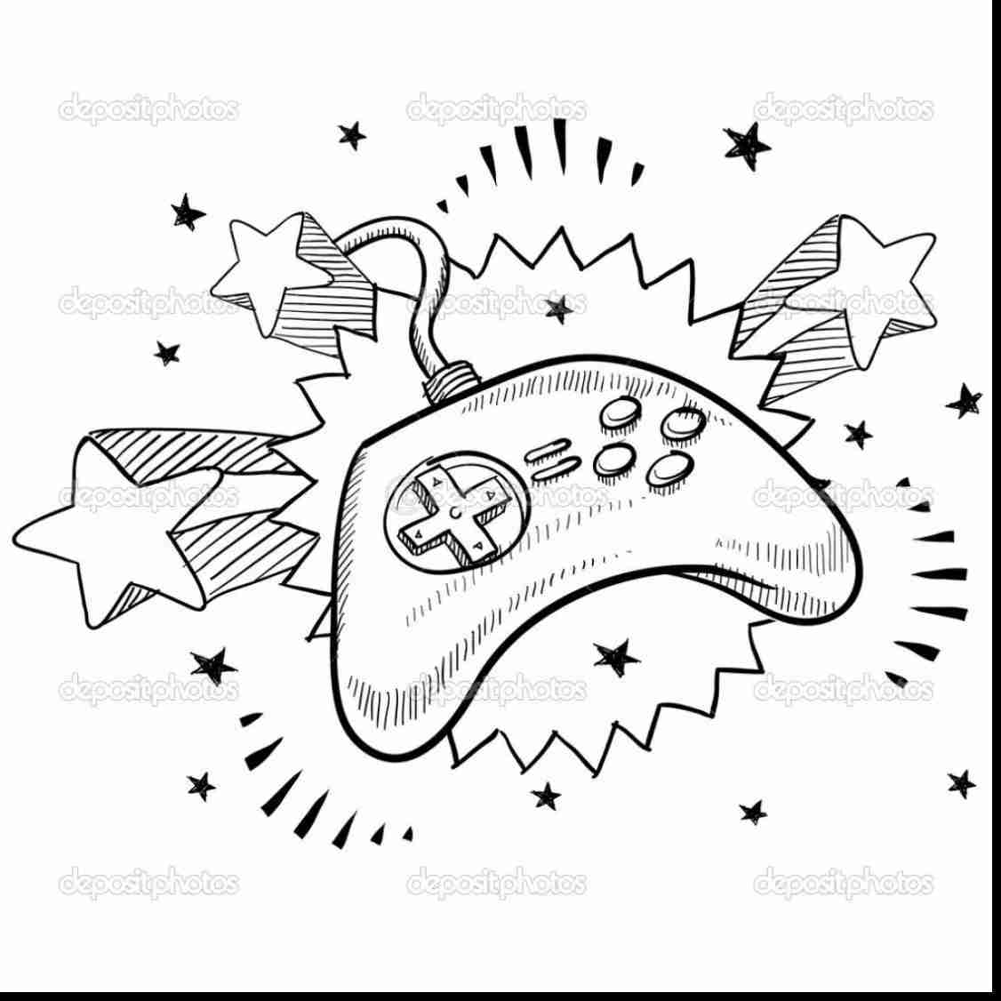 Surprising Game Controller Drawing With Video Coloring Pages 1126x1126 Surprising Game Controller Drawing With Video Coloring Pages