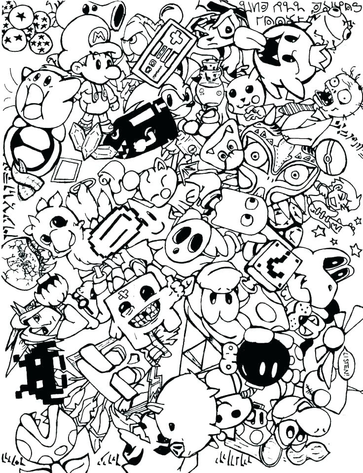 Coloring Pages Video Games Coloring Pages Of Kir Video Game 736x958 Coloring Pages Video Games Coloring Pages Of Kir Video Game