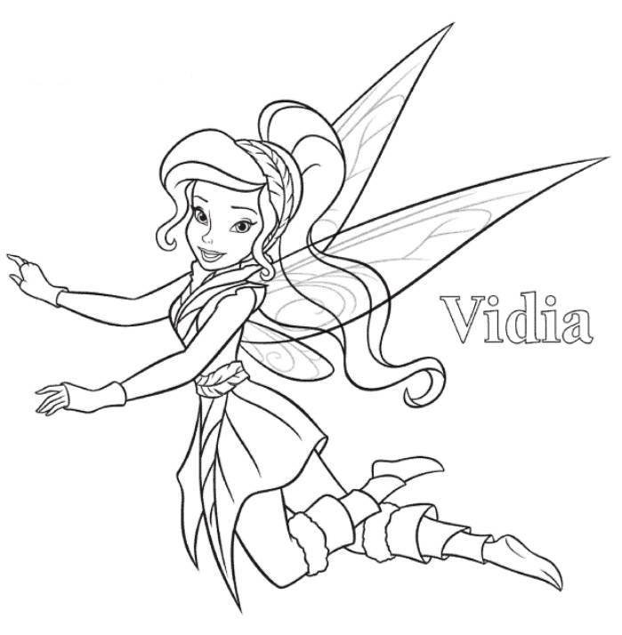 699x714 Vidia From Tinkerbell Images A Cool Coloring Page Hd New Fairy