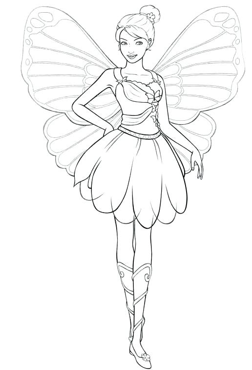 516x757 Fairies Coloring Pages Girls Coloring Pages Barbie Fairy Disney