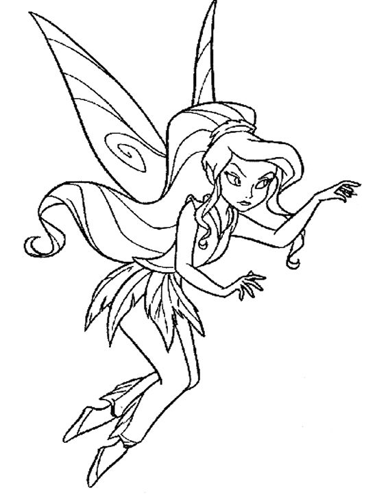 550x725 Disney Vidia The Fairy Coloring Pages Fairy Digis