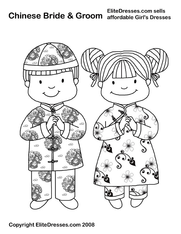 612x792 Chinese Coloring Pages