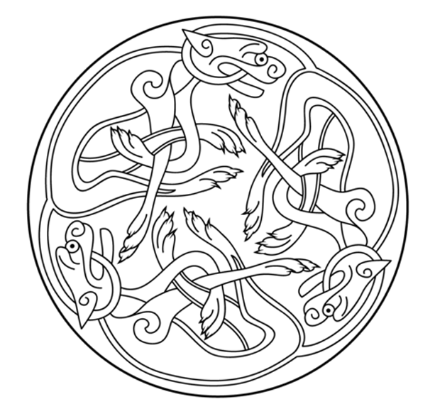 613x576 Free Viking Coloring Pages