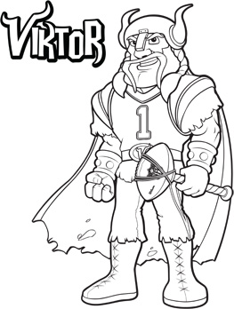 263x348 Minnesota Vikings Viktor Coloring Page